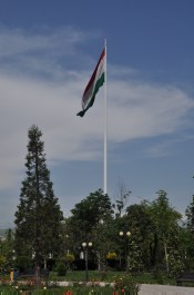 World biggest flag measuring 60 meters by 30 meters and 165m tall