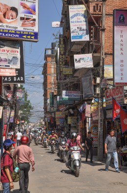 Kathmandu city is very busy