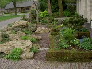 peatbed with peat blocks